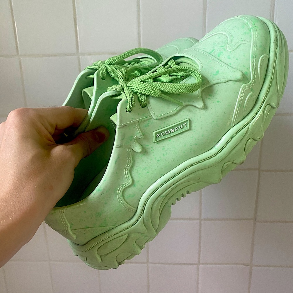 Melissa Melting Bocaccio x Rombaut white/green Sz10